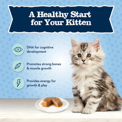 Blue Buffalo Baby BLUE grain-free formula contains no corn, wheat, or soy.
