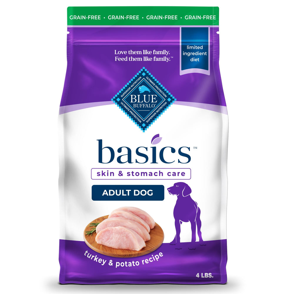Blue Buffalo Basics turkey first ingredient supports muscle health and digestion