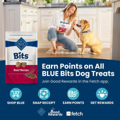 Blue Buffalo Bits Soft Training Turkey bag with flavorful bite-sized morsels.