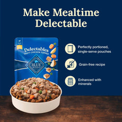 Blue Buffalo Delectables grain-free recipe emphasizes natural ingredients.
