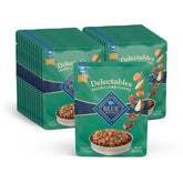 Blue Buffalo Delectables Lamb Dinner Topper 3oz pouch enhances dry dog food with savory lamb.