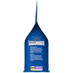 Blue Buffalo Dental Bones packaging jumbo bag on shelf