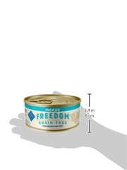 Blue Buffalo Freedom indoor cat meal bowl emphasizing hydration