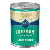 Blue Buffalo Freedom Lamb First Ingredient can highlights quality protein for active dogs