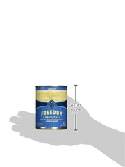 Blue Buffalo Freedom wet dog food with carrots and sweet potatoes highlights wholesome vegetables