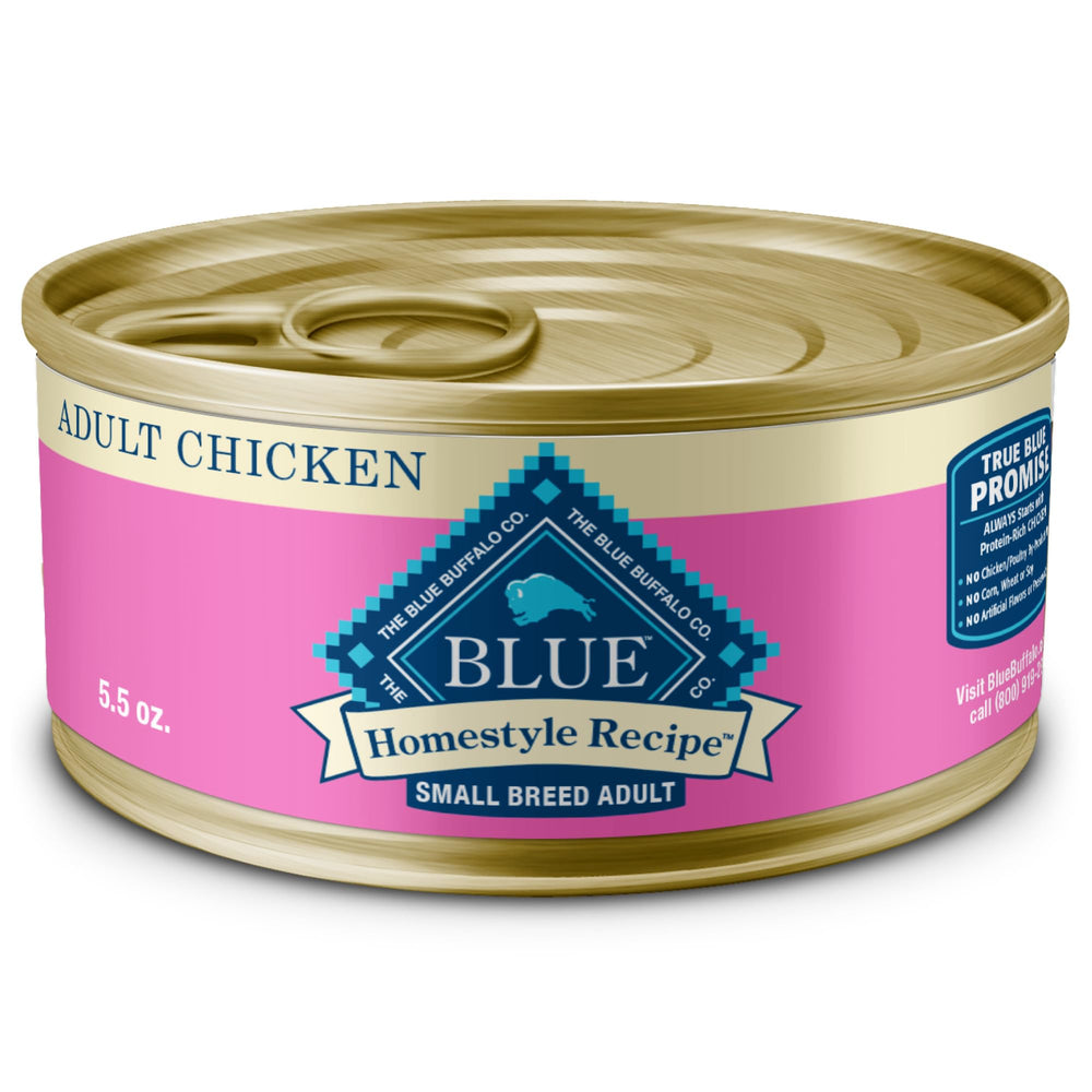 Blue Buffalo Homestyle small-breed can for easy meals.