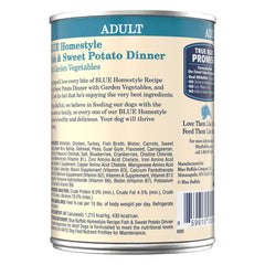 Blue Buffalo Homestyle sweet-potatoes-dinner shows wholesome energy for daily meals.