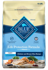 Blue Buffalo Life Protection Puppy with real chicken first and brown rice