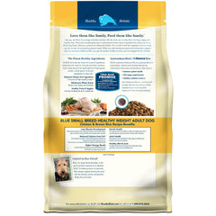 Blue Buffalo Life Protection Small Breed healthy weight chicken first ingredient closeup