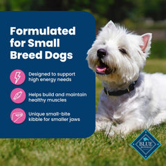 Blue Buffalo small breed recipe contains no corn, wheat, or soy