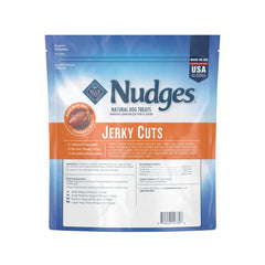 Blue Buffalo Nudges chicken and duck jerky cuts tender chunks for rewarding training
