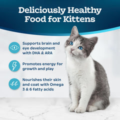 Blue Buffalo Tastefuls kitten food ready to serve in portioned meals