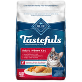 Blue Buffalo Tastefuls salmon-first ingredient supports indoor adult cats' meals