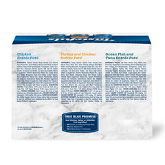 Blue Buffalo Tastefuls turkey and chicken pâté cans highlight protein-forward meal