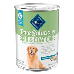 Blue Buffalo True Solutions whitefish can highlights real meat first for adult dogs.