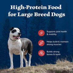 Blue Buffalo Wilderness kibble includes glucosamine and chondroitin for joints.