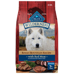 Blue Buffalo Wilderness red meat kibble in bowl supports daily energy.