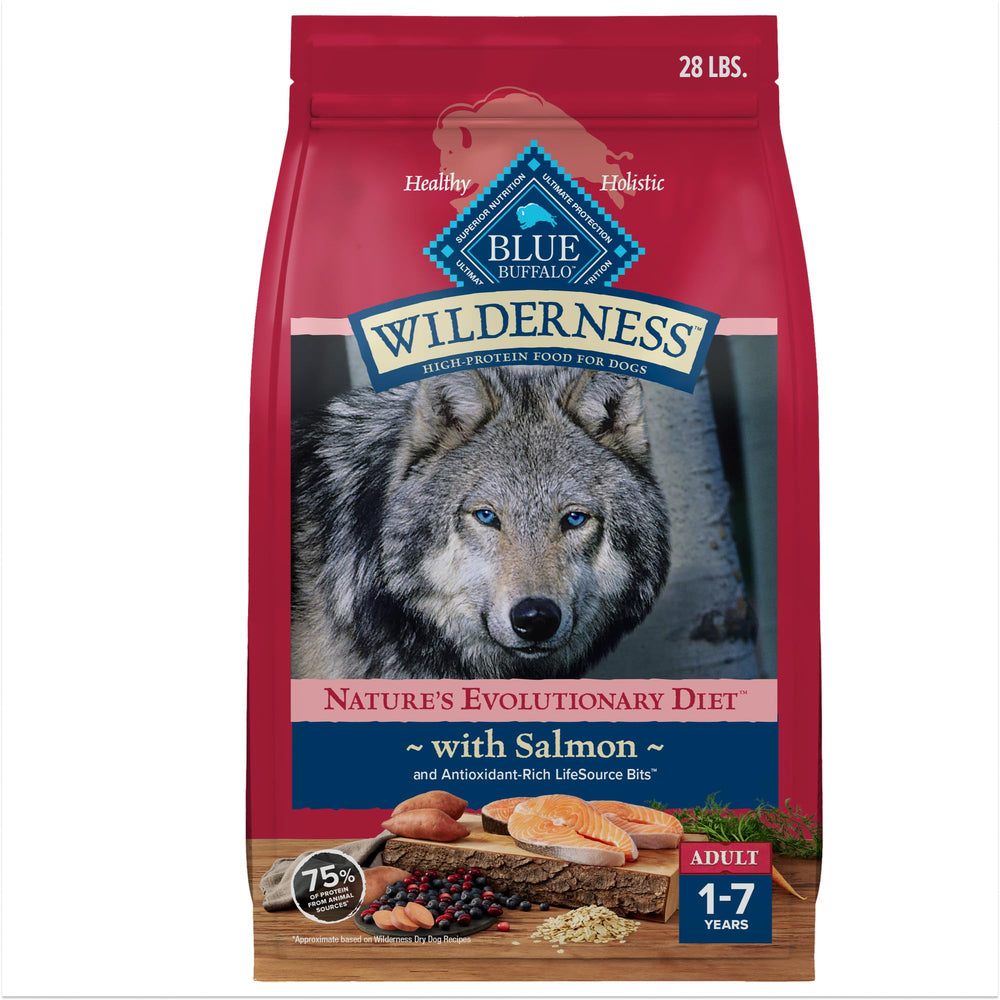 Blue Buffalo Wilderness Salmon First ingredient signals protein-rich nutrition