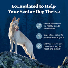Blue Buffalo Wilderness Senior LifeSource Bits highlight antioxidants to support immune health.