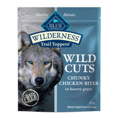 Blue Buffalo Wilderness Trail Toppers Wild Cuts Chicken Bites in gravy; protein-rich topper for dry dog food