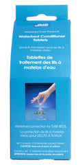Blue Magic Waterbed conditioner tablets 10-pack packaging for easy storage
