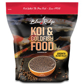 Blue Ridge Koi Food 5lb bag with logo supports balanced growth