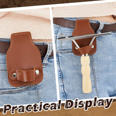Blulu mini fluffer belt clip for hands-free grooming on the go.
