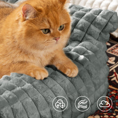 Blunique bed features 3D diamond pattern for stylish comfort.