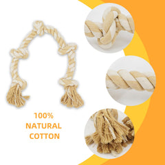 Bmag dog rope toy closeup twisted fiber highlights sturdy construction for tough chewers