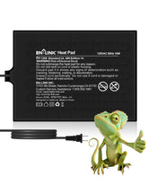 BN-LINK reptile heat pad 8x12 thermal mat for terrariums maintaining warm basking areas.