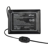 BN-LINK reptile heating pad angle view showing slim compact design for terrariums