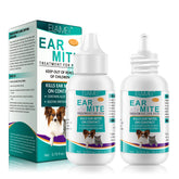 bnhulmxw 2pack ear mite treatment bottle, gentle care for pets
