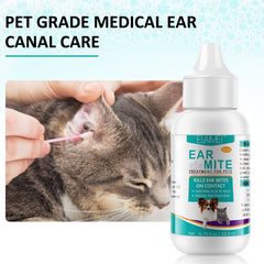 bnhulmxw ear mite treatment dropper, simple daily administration