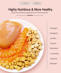BNYEE freeze-dried chicken bag open highlights fresh aroma.