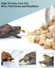 BNYEE pure ingredients emphasize high protein and low fat for turtles
