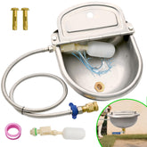 Boajf automatic dog water dispenser with drain hole for easy outdoor cleaning.