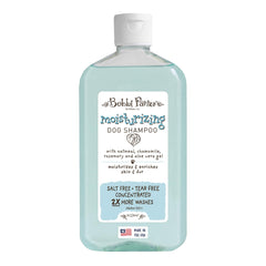 Bobbi Panter oatmeal shampoo bottle shows tear-free cleansing for dry skin