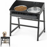 Bobbie & Laxi elevated dog bowls stand for large dogs, showing a tall, sturdy design.