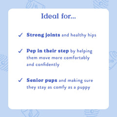 Peanut butter and honey flavor helps dogs enjoy daily chews.