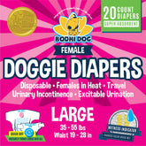 Bodhi Dog disposable female diaper with super absorbent core for dryness
