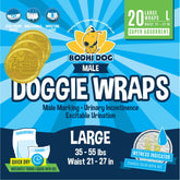Bodhi Dog large male diaper with adjustable velcro waist for secure fit.
