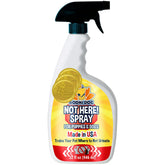 Bodhi Dog Not Here spray bottle shown as a deterrent for indoor training.