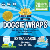 Bodhi Dog disposable male diapers packaging, ready for quick, mess-free handling