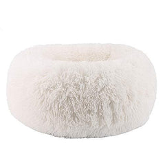 BODISEINT faux fur texture close-up on white bed, showcasing luxurious softness and comfort.