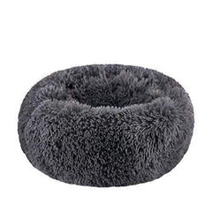 BODISEINT modern soft plush round pet bed 24in offers cozy comfort for cats and small dogs