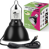 BOEESPAT reptile lamp fixture 5.5-inch deep dome boosts reliable basking warmth
