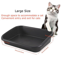 BOHESI extra-large litter box interior dimensions provide spacious room for big cats.