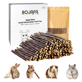 Bojafa Apple Sticks for small animals, 6-inch chew toy supports molar wear
