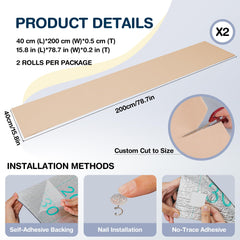 BOLIAN protector with adhesive backing enabling easy peel-and-stick installation