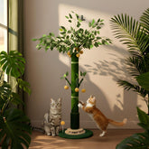 BOLIAN 53-inch post with base and rotatable balls for interactive scratching